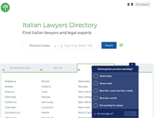 Tablet Screenshot of italianlawyers.net